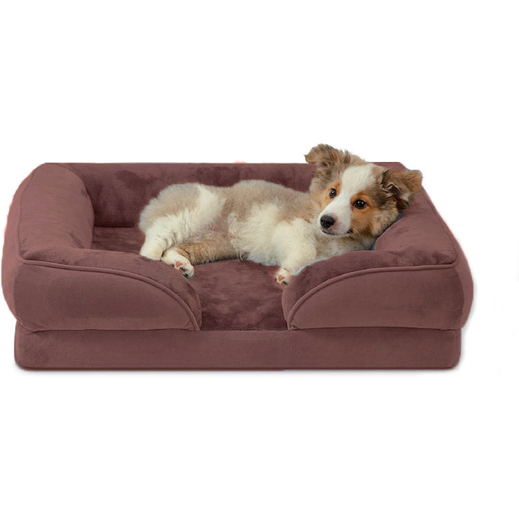 Removable And Washable Pet Sofa Bed Dog Bed Cat Bed Massage Orthopedic Functional Dog Bed Is Not Easy To Deform, Breathable And Comfortable