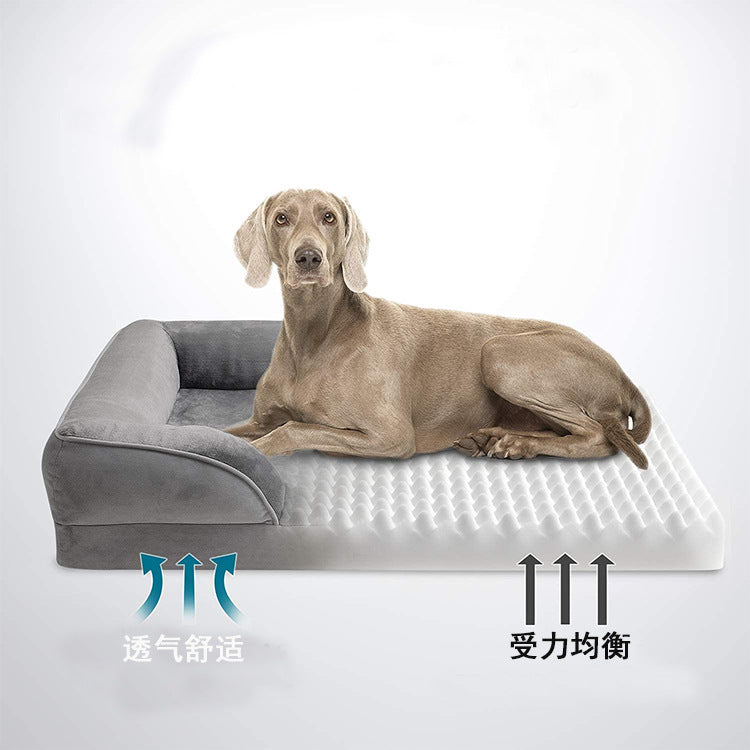 Removable And Washable Pet Sofa Bed Dog Bed Cat Bed Massage Orthopedic Functional Dog Bed Is Not Easy To Deform, Breathable And Comfortable